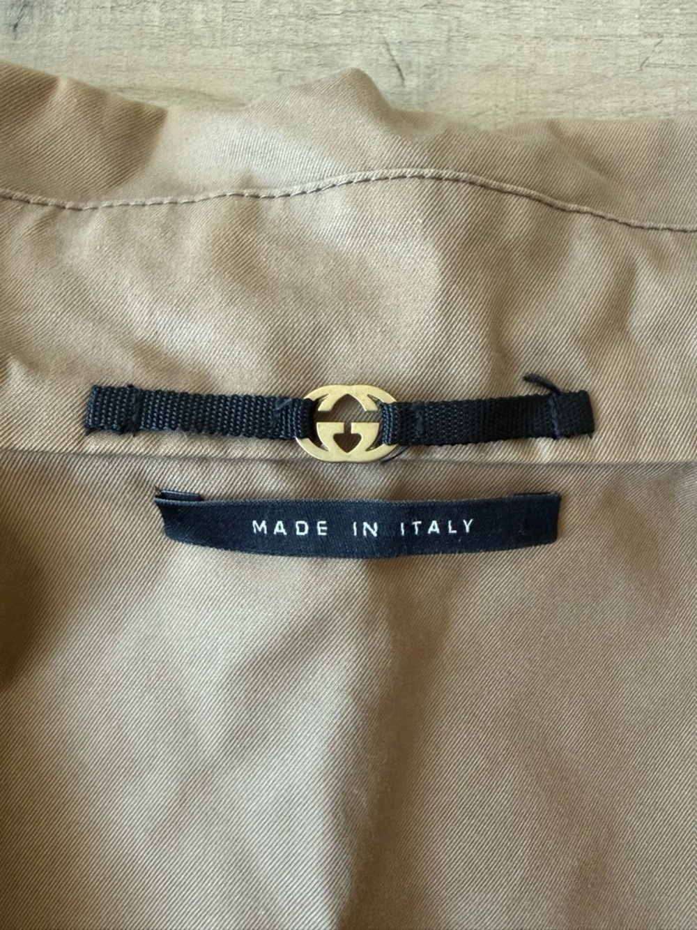 Gucci Tan Khaki Cotton Utility Safari Jacket - US 6 (IT 42) - Picture 7 of 8